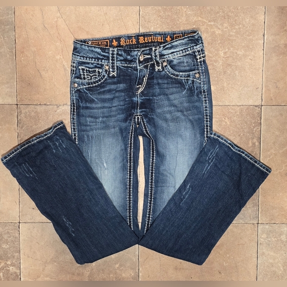 Rock Revival Nadia Easy Boot Cut Denim Jeans - Picture 1 of 12